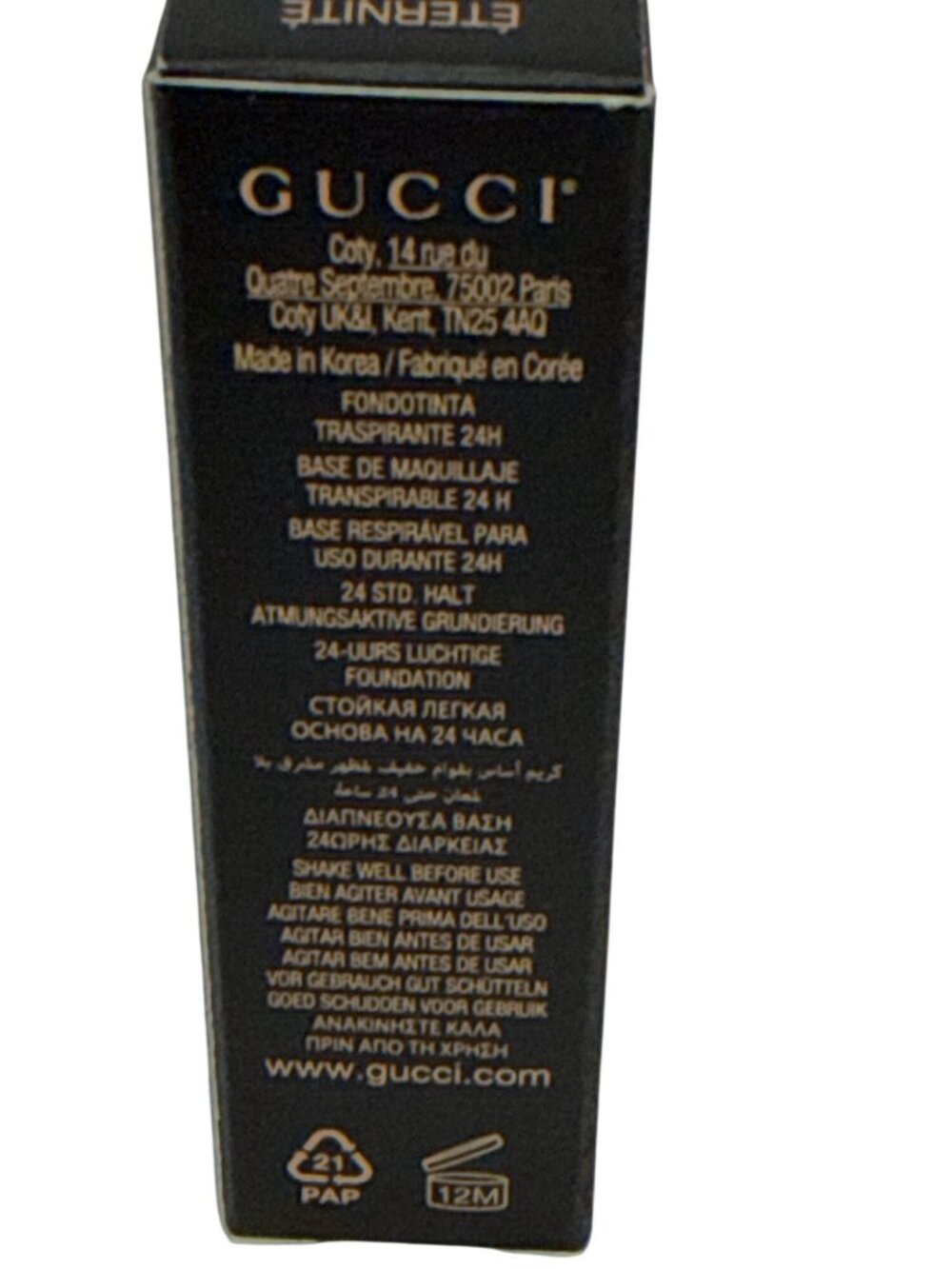 Gucci Éternité de Beauté Foundation 220W Medium Fair SPF 15 5ml New In Box - Picture 5 of 5